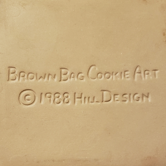 Brown Bag Cookie Art Mold 1988 Heart Hill Design - Picture 3 of 7